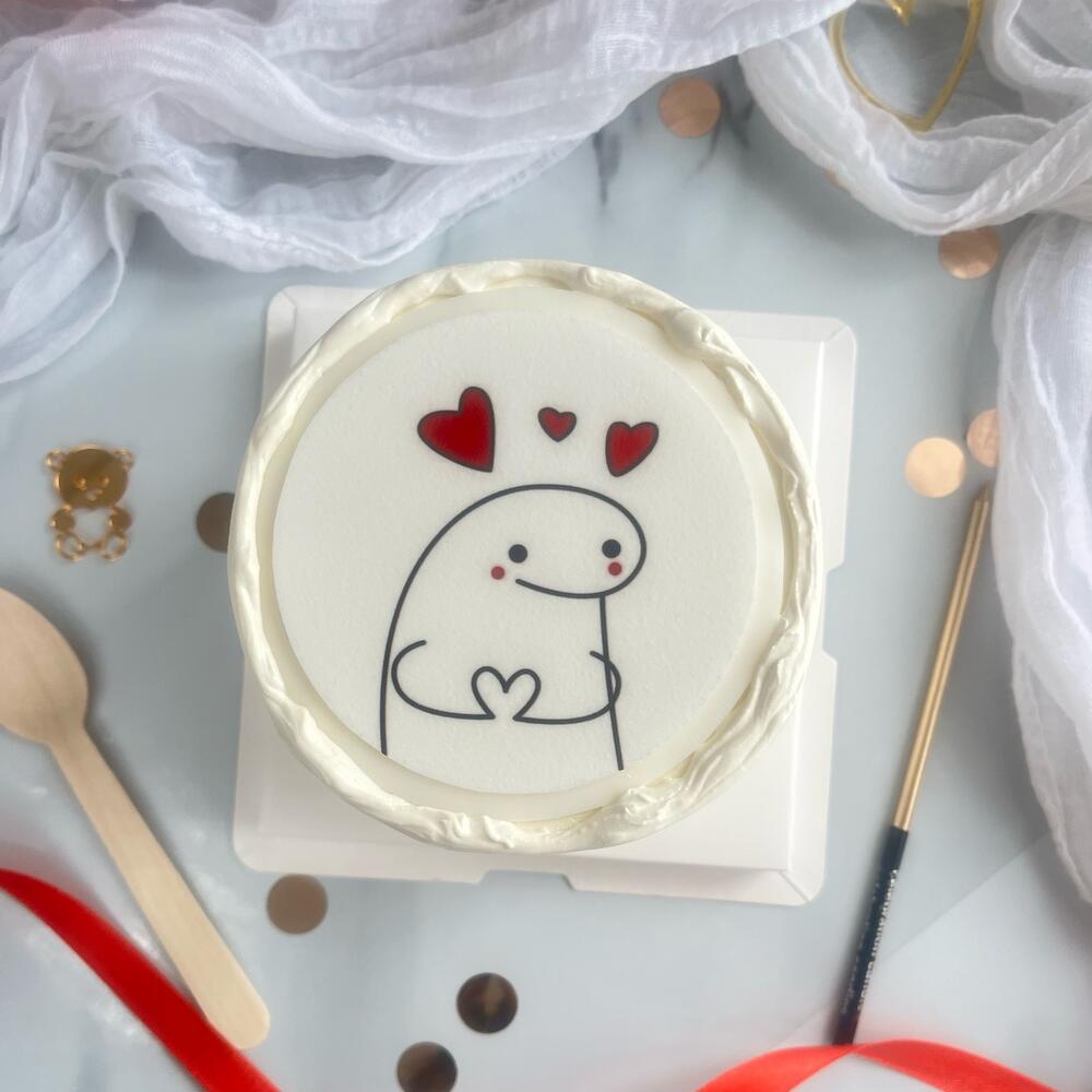 Бенто торт 3 сердечка