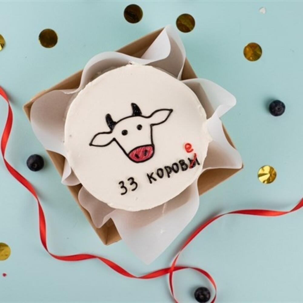 Бенто-торт 33 коровы