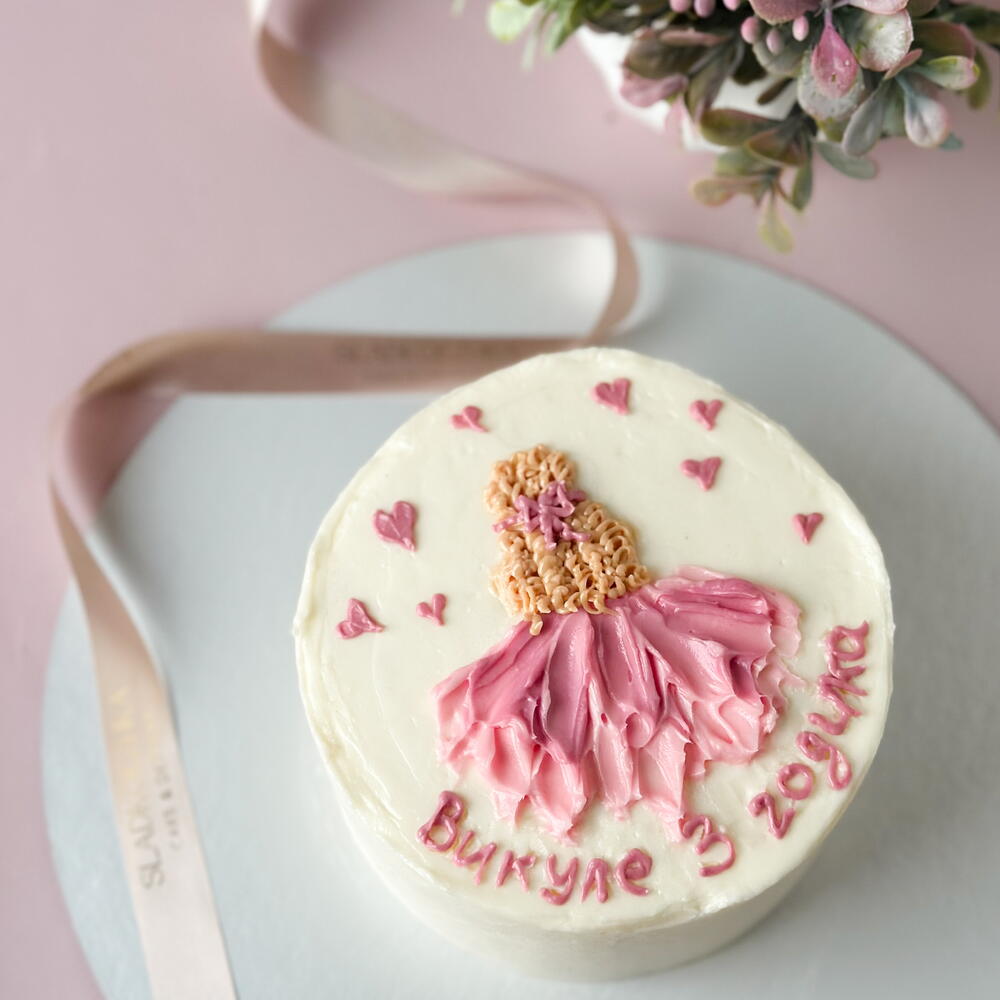 Бенто-торт 400-500г с кремовым рисунком
