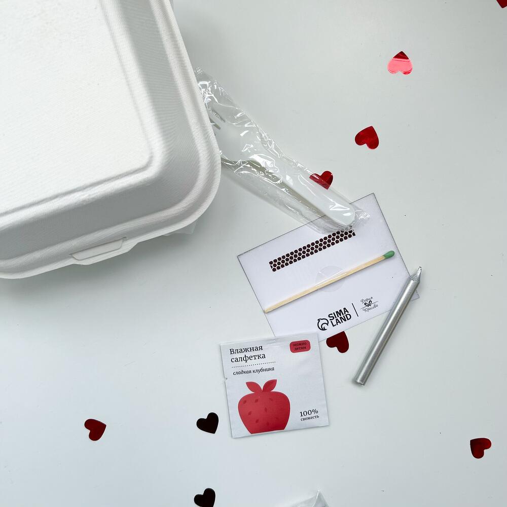 Бенто-торт 400гр с сердечками на день рождения