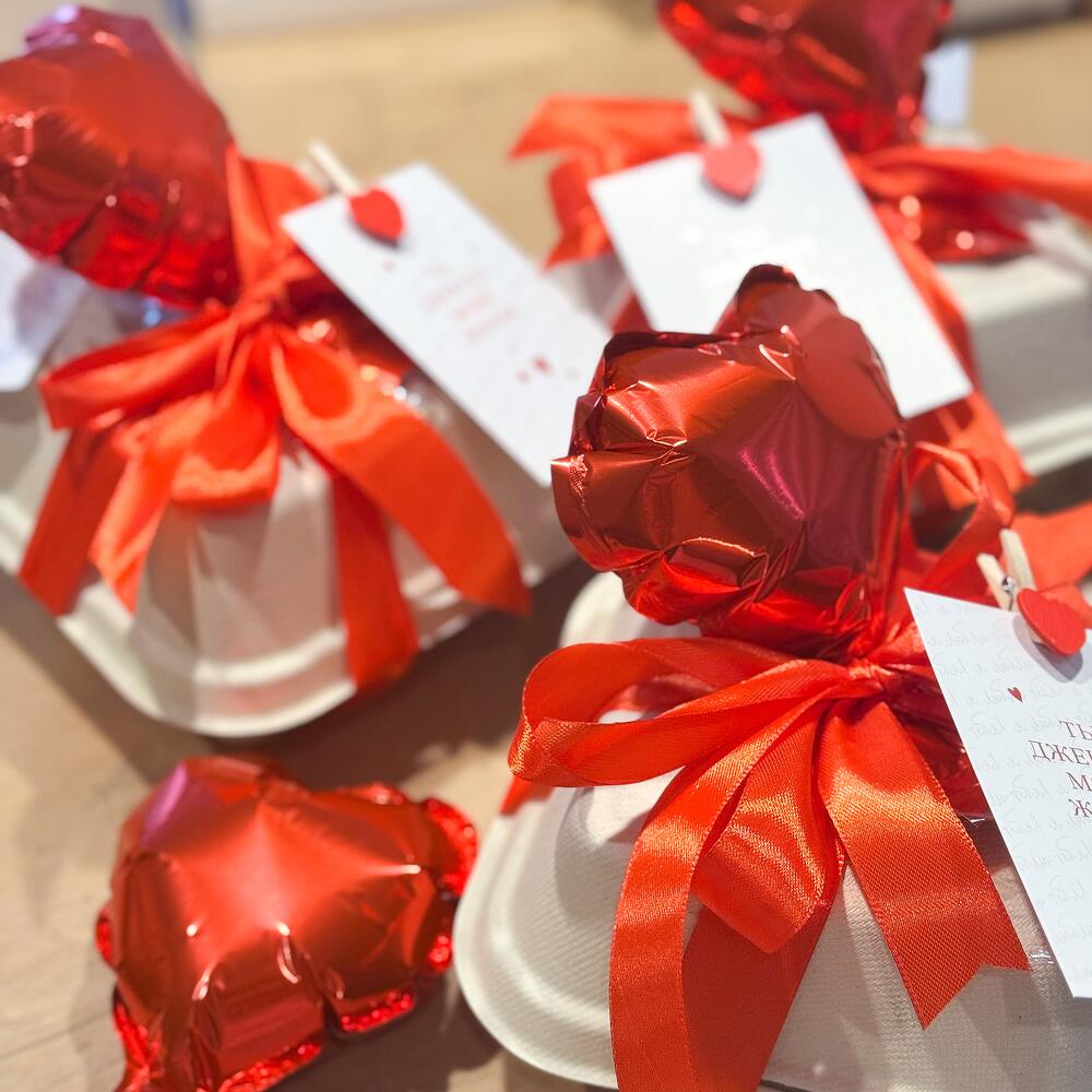 Бенто торт 500 гр на 14 февраля с надписью «я буду бесить тебя вечно»