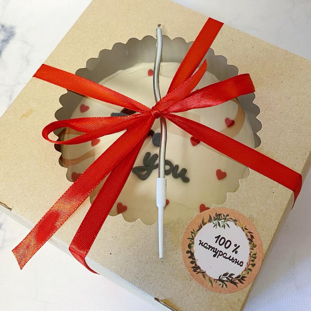 Бенто торт 700 гр. с индивидуальной надписью