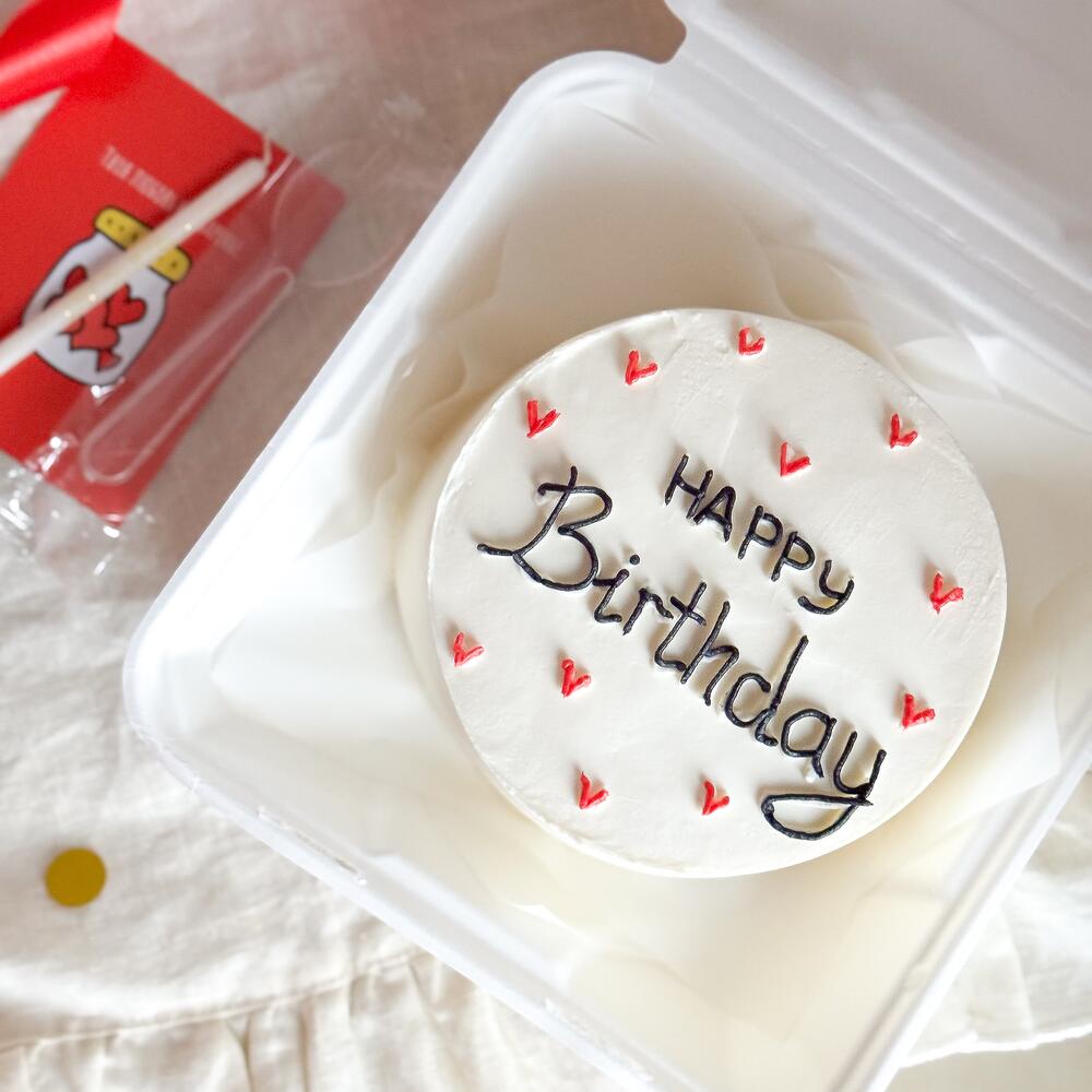 Бенто торт 800 гр с надписью «Happy Birthday