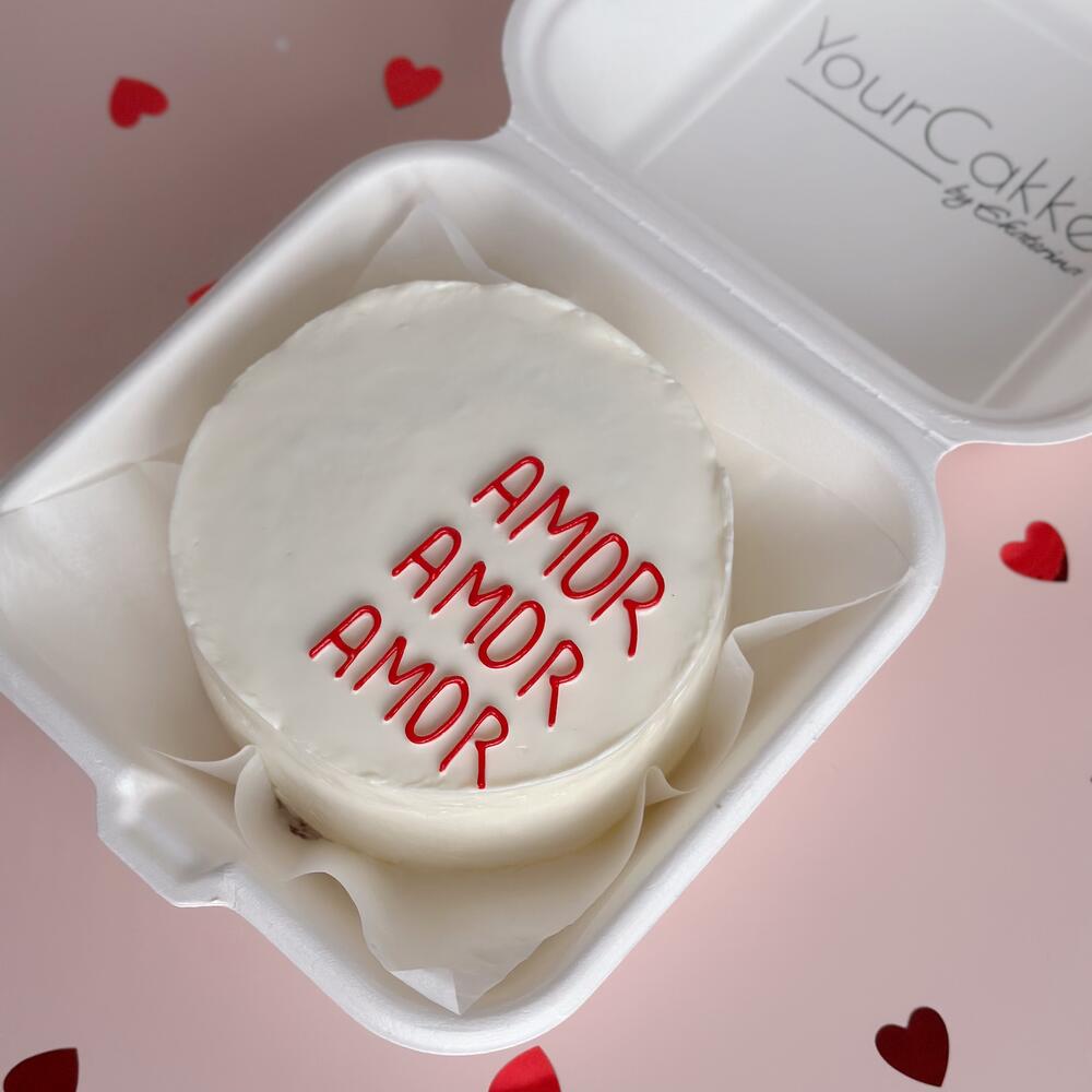 Бенто торт Amor на день всех влюбленных