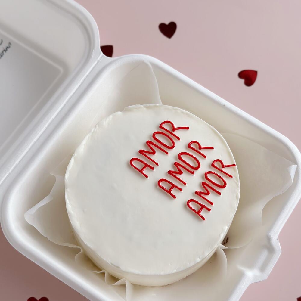 Бенто торт Amor на день всех влюбленных