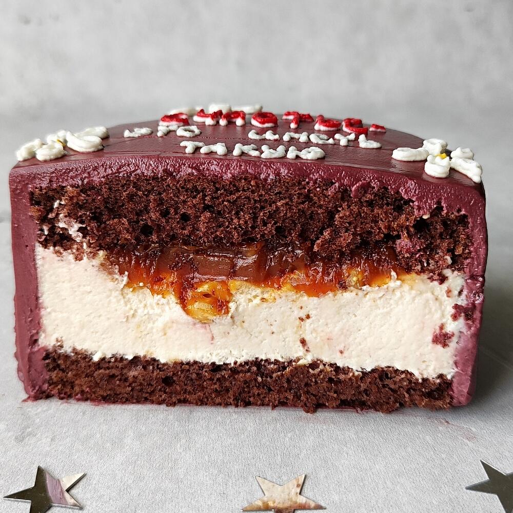 Бенто-торт "Бабуля, я уже в пути" в подарок