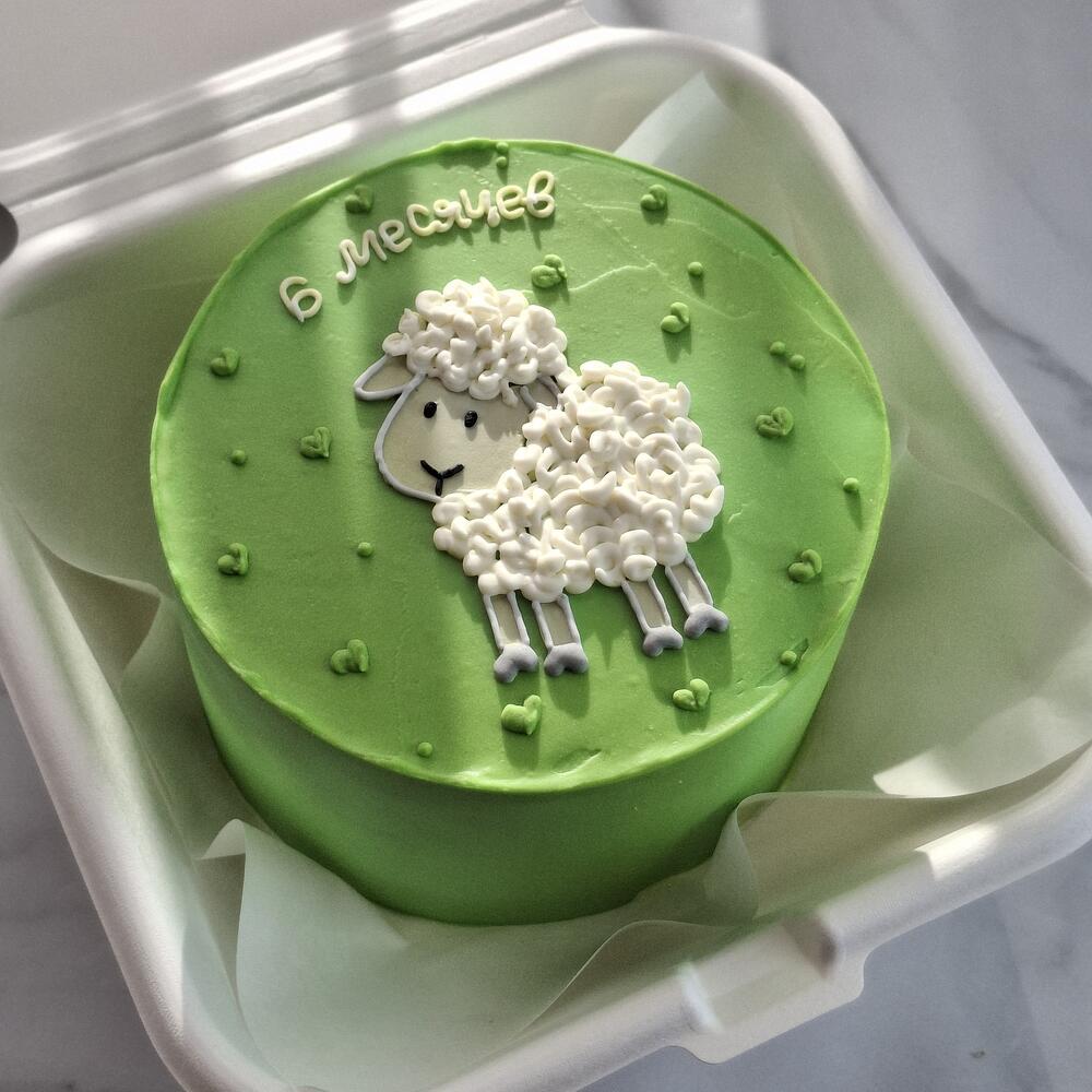 Бенто торт барашек на день рождения малышу, ребёнку