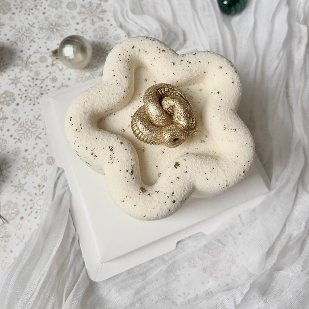 Бенто торт белая звезда