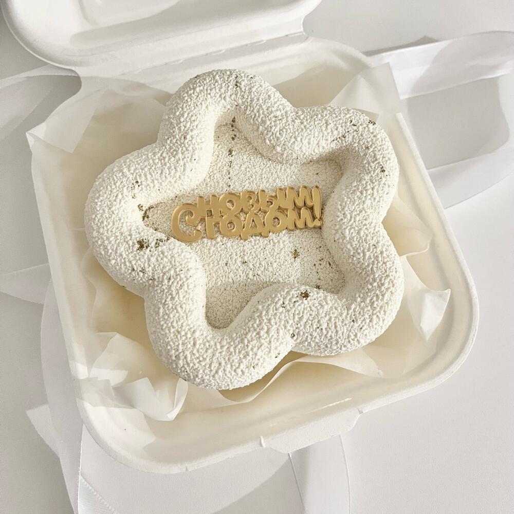 Бенто торт белая звезда