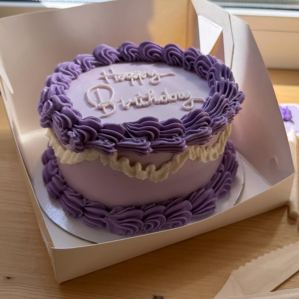 Бенто-торт «белые бантики»