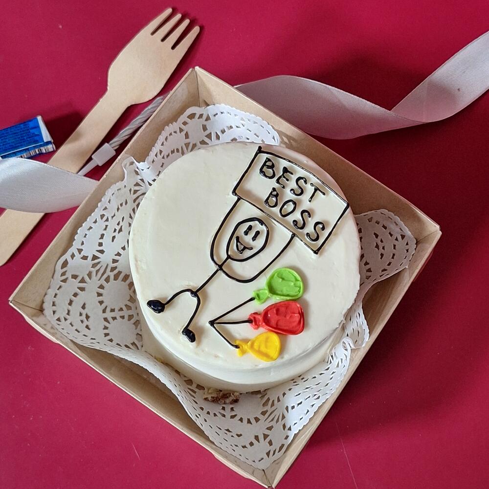 Бенто-торт best boss с шариками