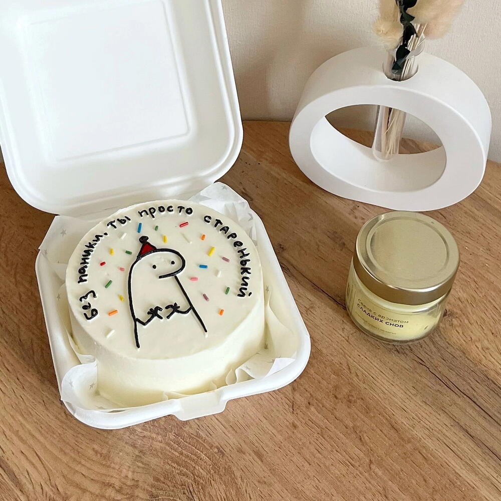 Бенто торт «без паники» с человечком