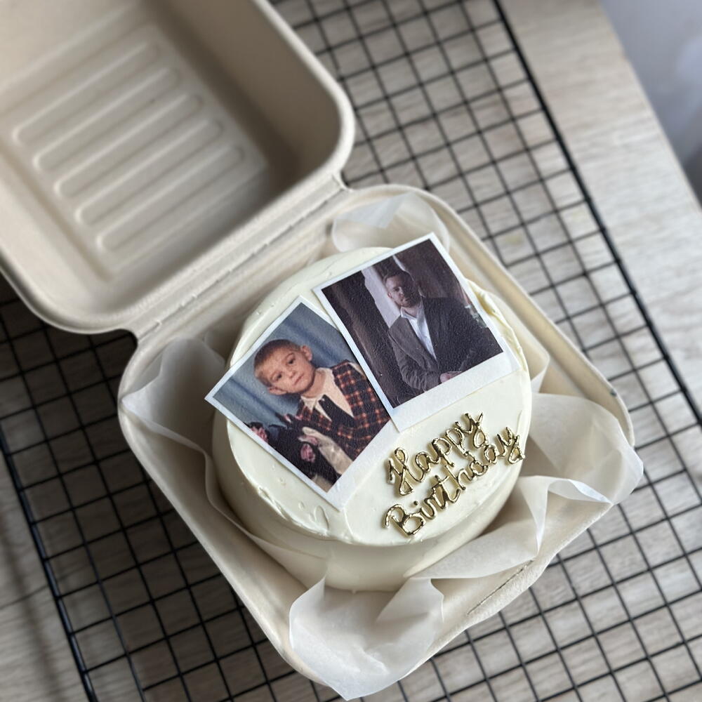 Бенто торт Без сахара с вашей фотографией (пп торт)