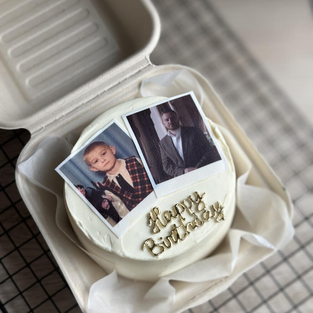 Бенто торт Без сахара с вашей фотографией (пп торт)