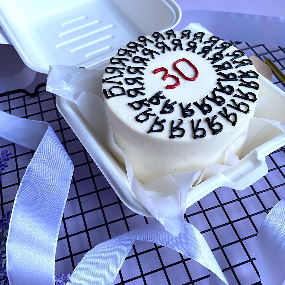 Бенто торт «бляяяяя»