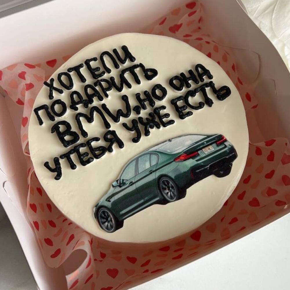 Бенто торт BMW