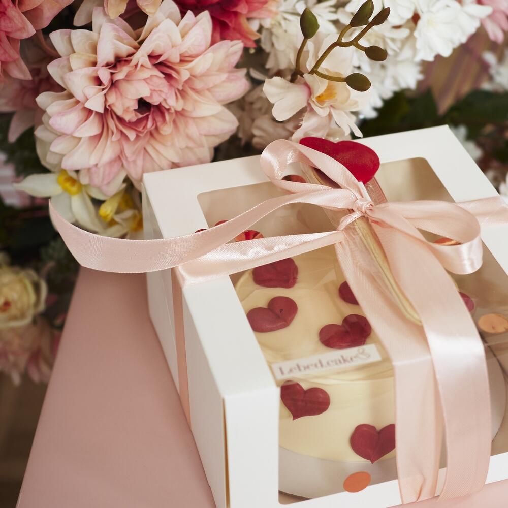 Бенто-торт большие сердца 1кг