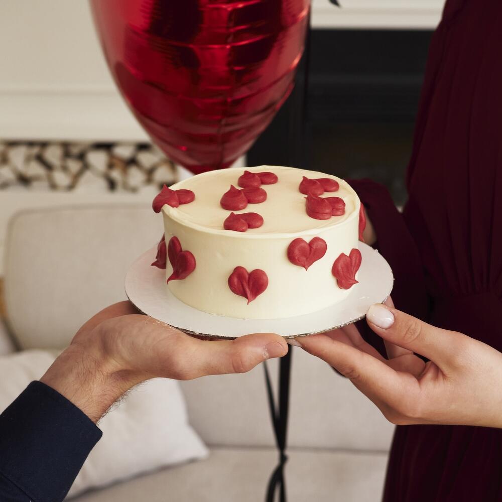 Бенто-торт большие сердца 1кг