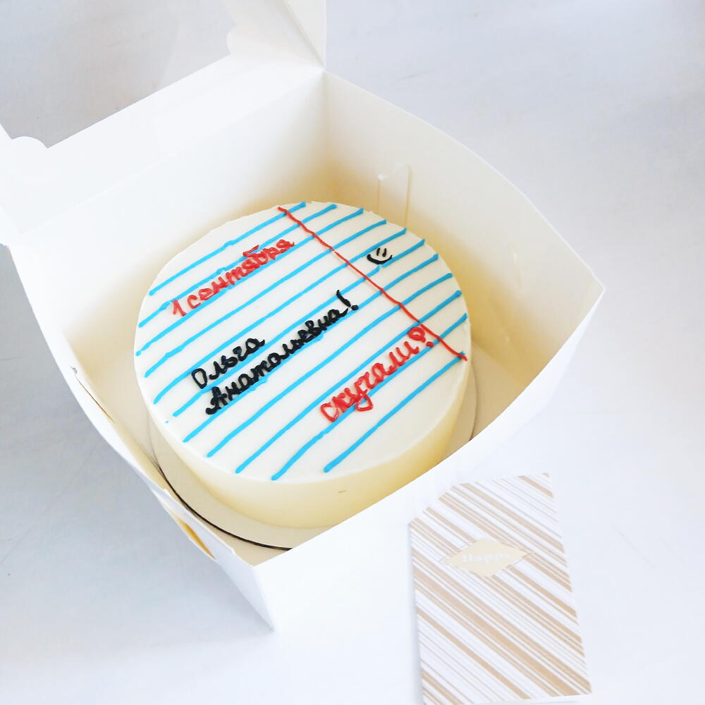 Бенто торт большой. Учителю. 1 сентября