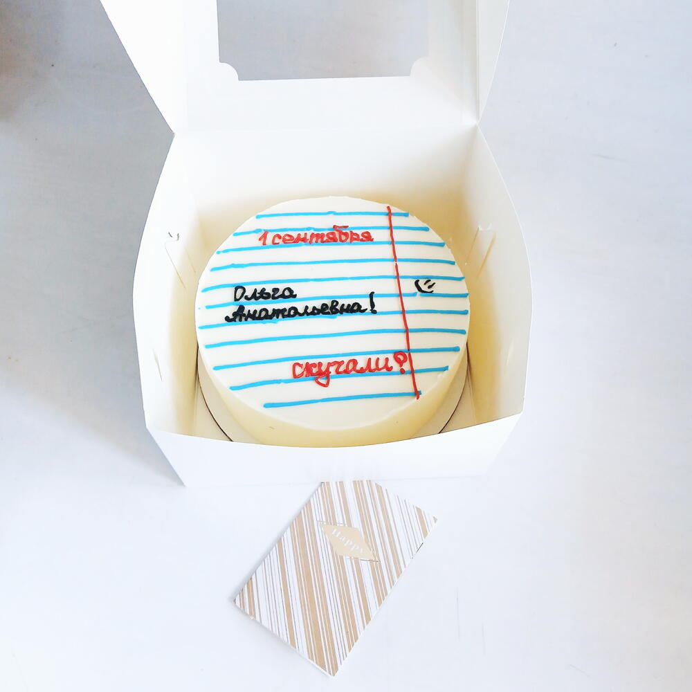 Бенто торт большой. Учителю. 1 сентября