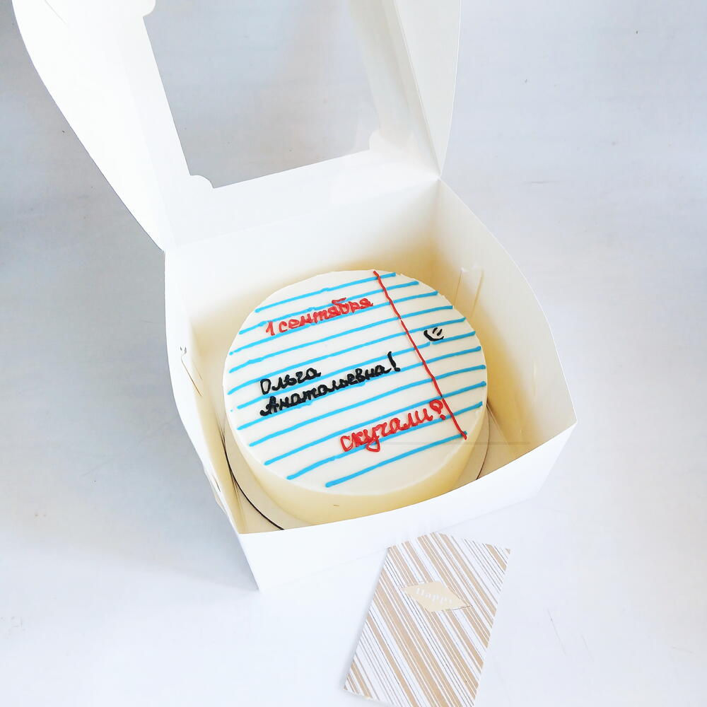 Бенто торт большой. Учителю. 1 сентября