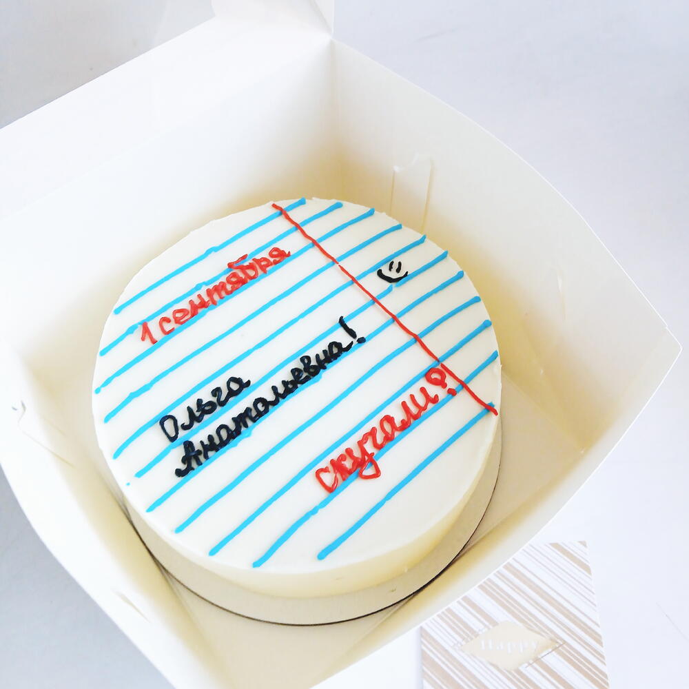 Бенто торт большой. Учителю. 1 сентября