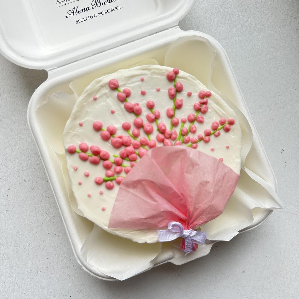 Бенто торт букет цветов