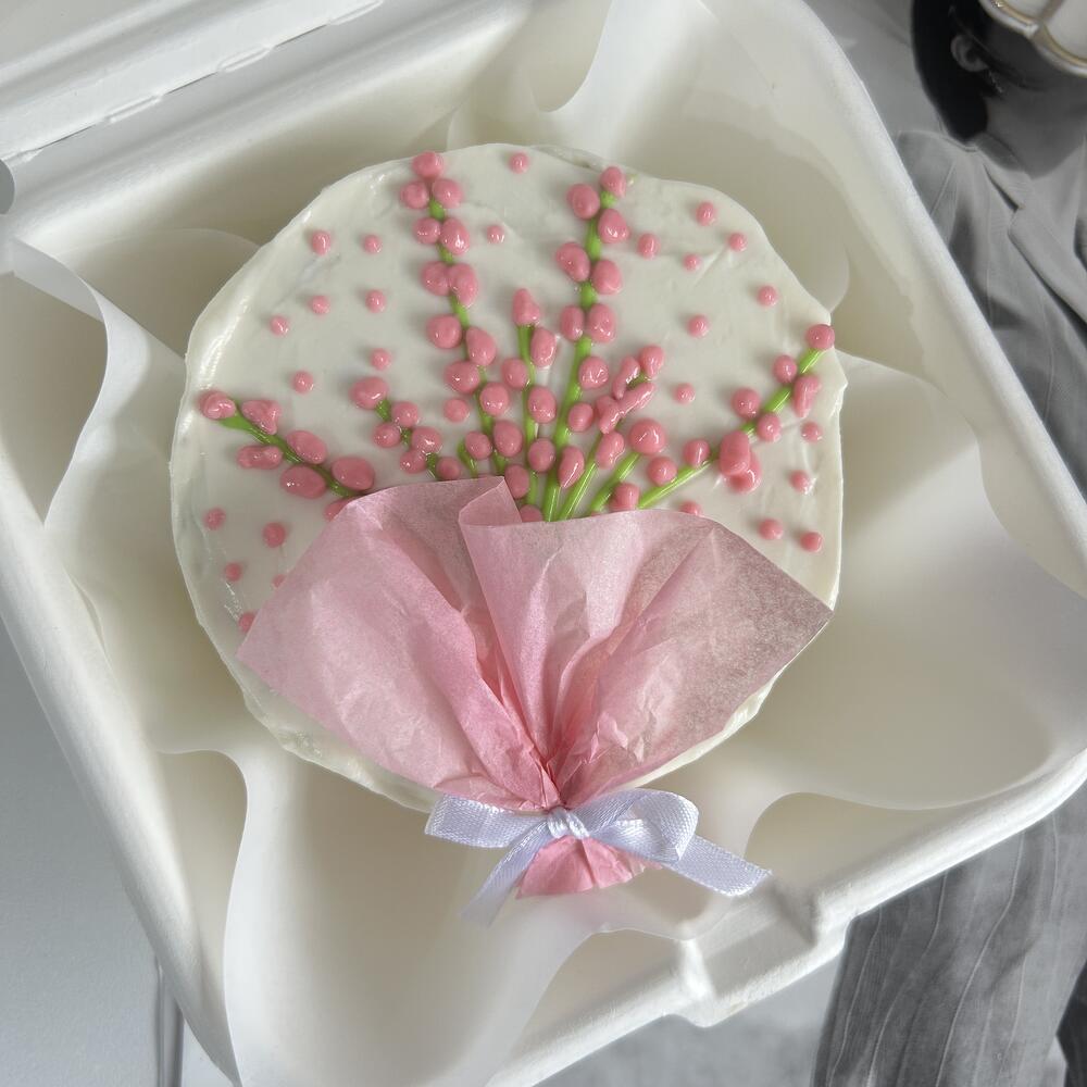 Бенто торт букет цветов