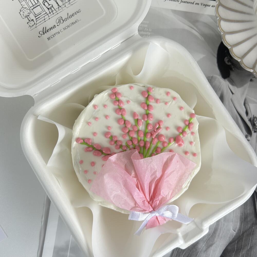 Бенто торт букет цветов