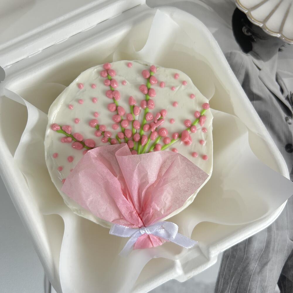 Бенто торт букет цветов