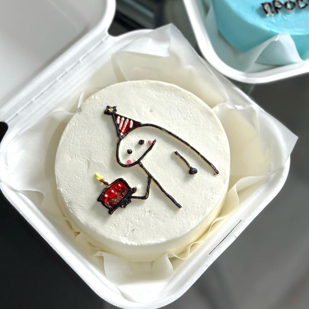 Бенто торт «человечек»