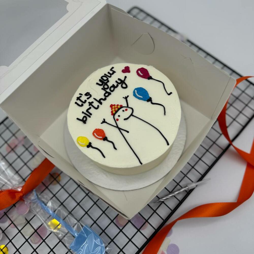 Бенто торт Человечек С Днем Рождения