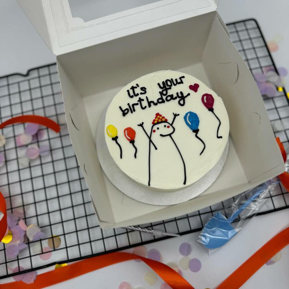 Бенто торт Человечек С Днем Рождения