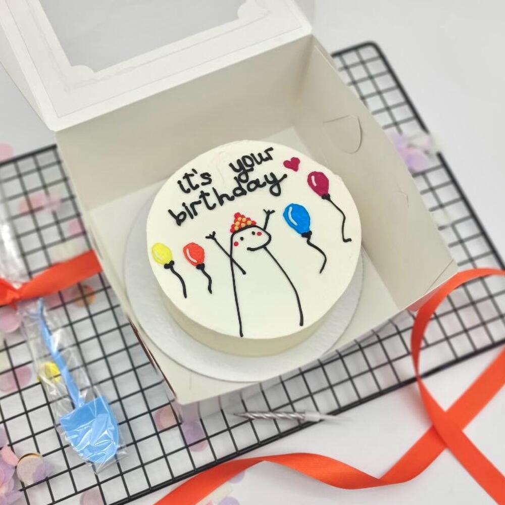 Бенто торт Человечек С Днем Рождения