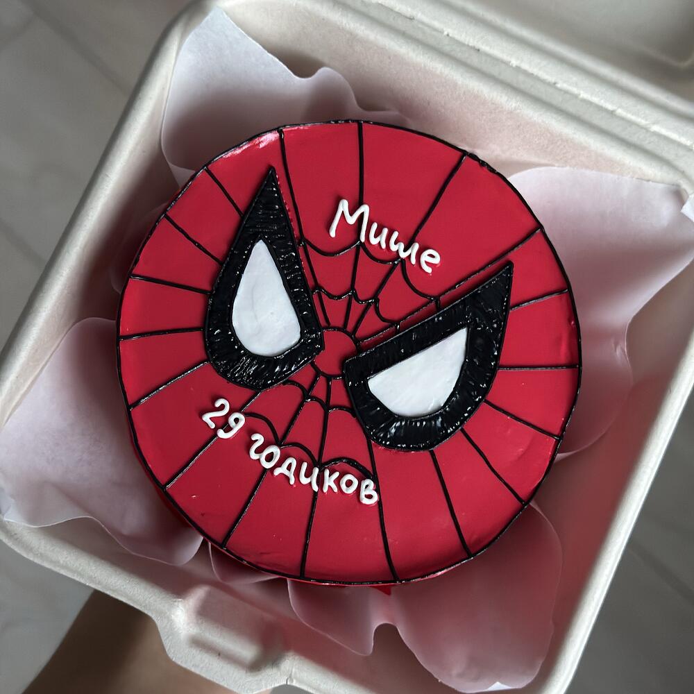 Бенто торт человек паук мальчику парень мужу сыну другу коллеге