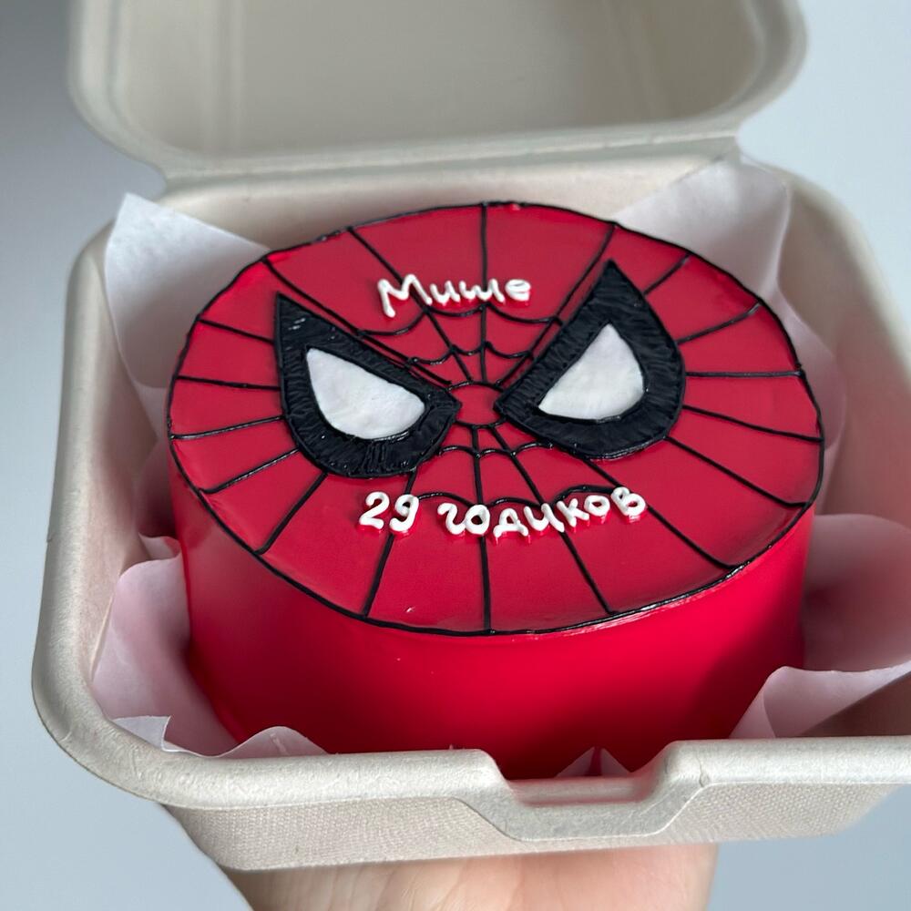Бенто торт человек паук мальчику парень мужу сыну другу коллеге