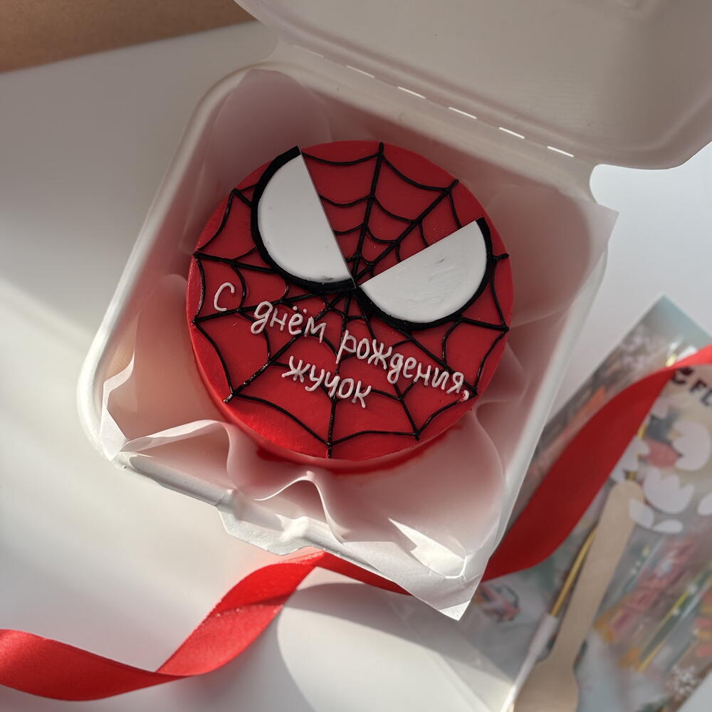 Бенто-торт «Человек-паук» на день рождения