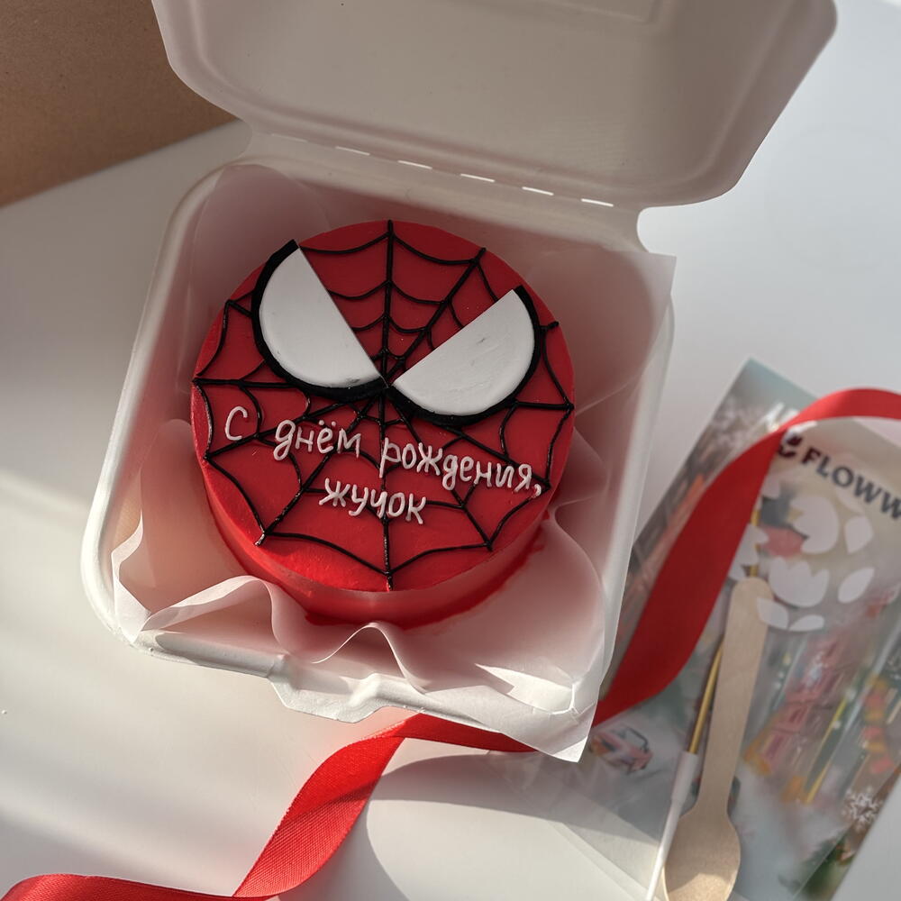Бенто-торт «Человек-паук» на день рождения