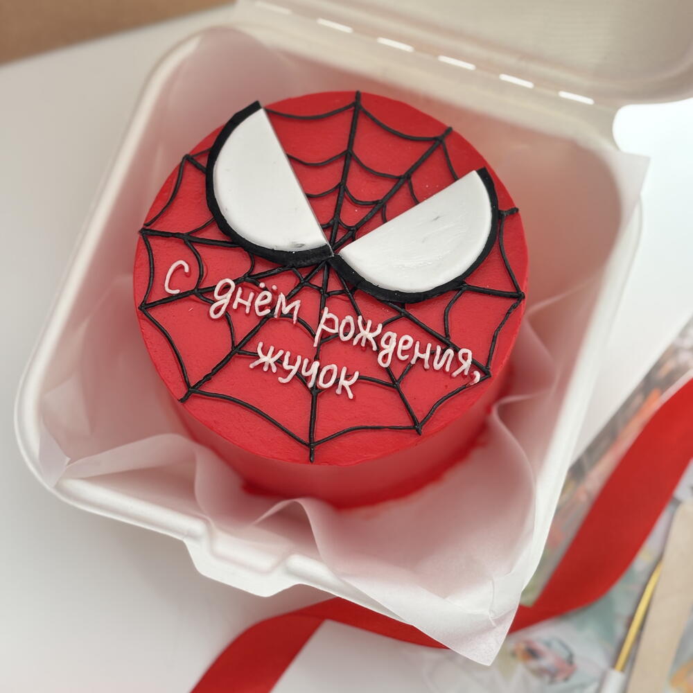 Бенто-торт «Человек-паук» на день рождения