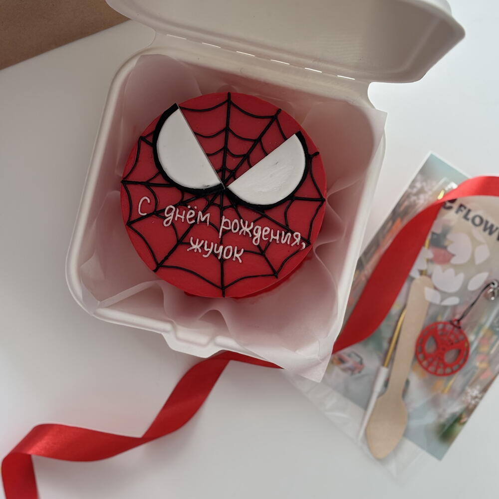 Бенто-торт «Человек-паук» на день рождения