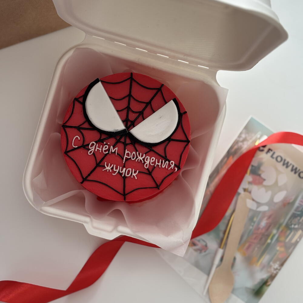 Бенто-торт «Человек-паук» на день рождения