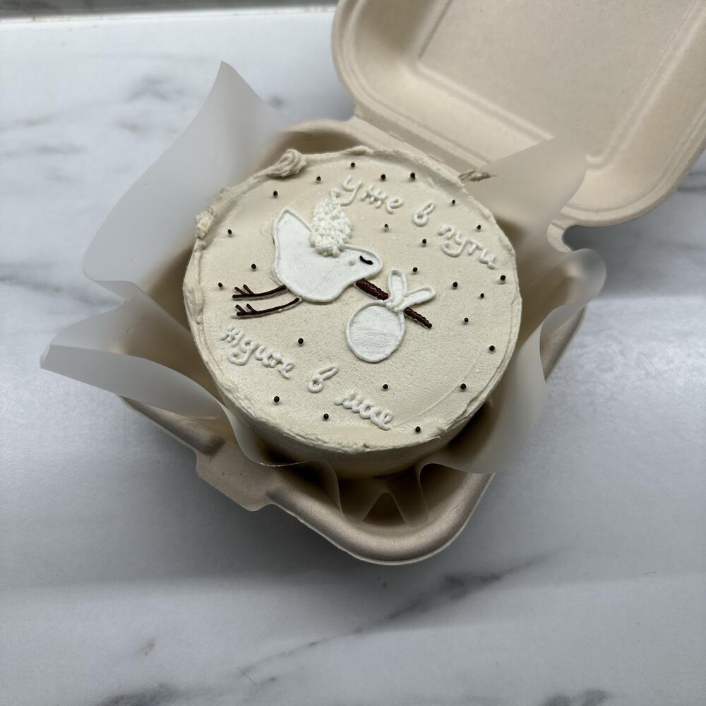 Бенто торт, чтобы сообщить о малыше