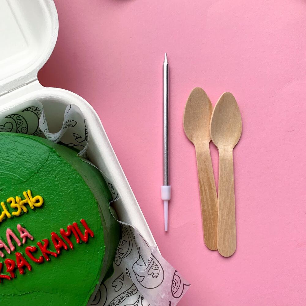 Бенто торт "Чтобы жизнь заиграла новыми красками" подруге, сестре, другу на ДР