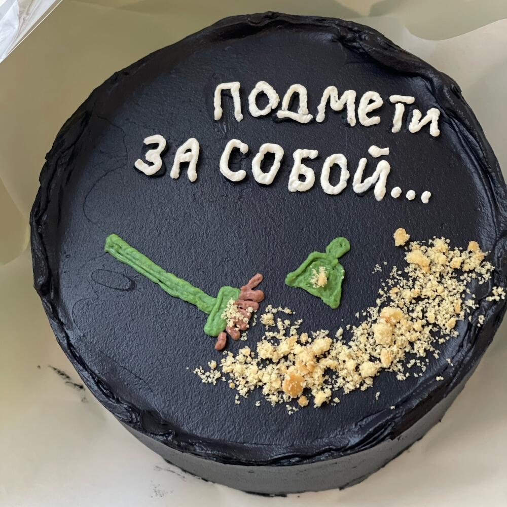 Бенто торт чёрный