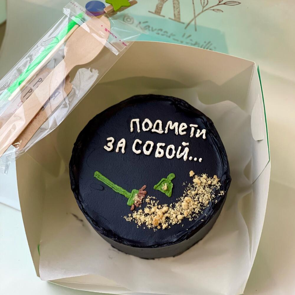 Бенто торт чёрный
