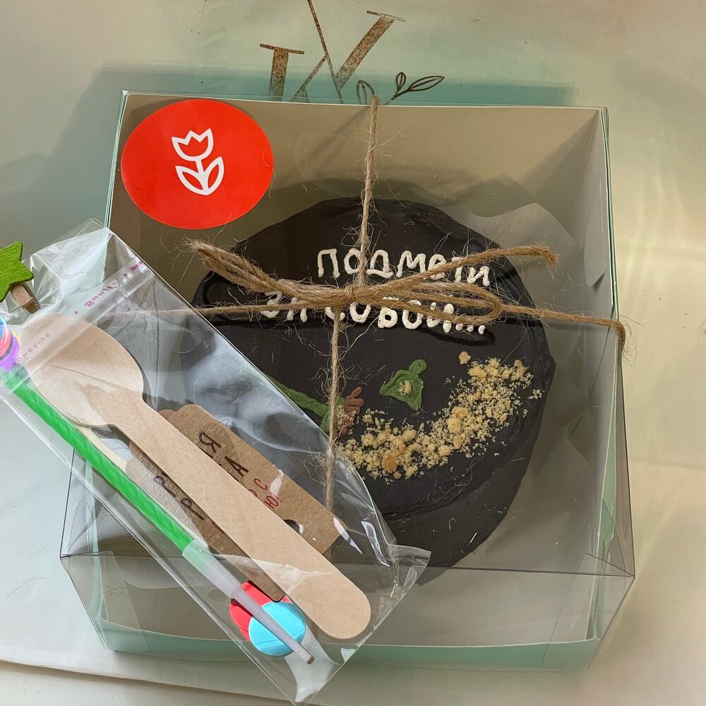 Бенто торт чёрный