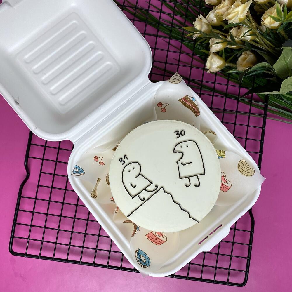 Бенто-торт «День рождения, веселые человечки»