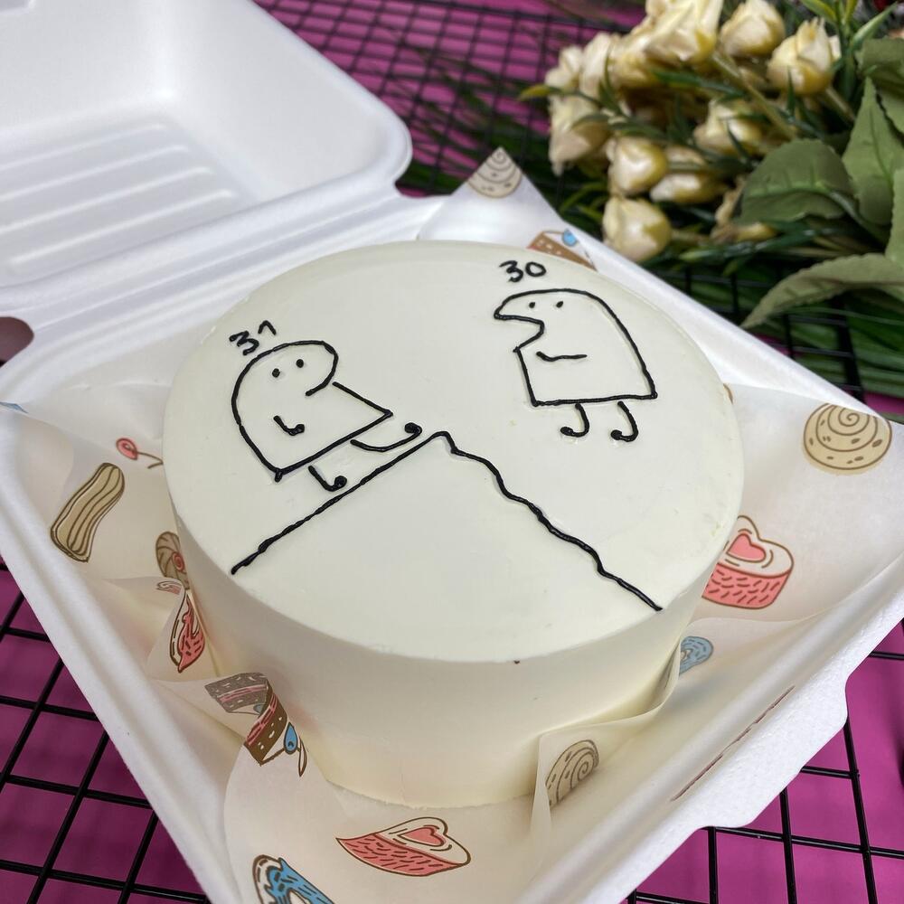 Бенто-торт «День рождения, веселые человечки»