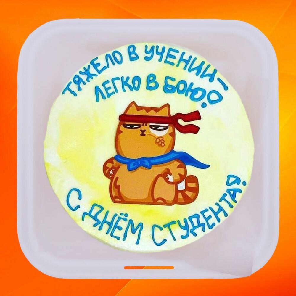 Бенто торт день студента Тяжело в учении