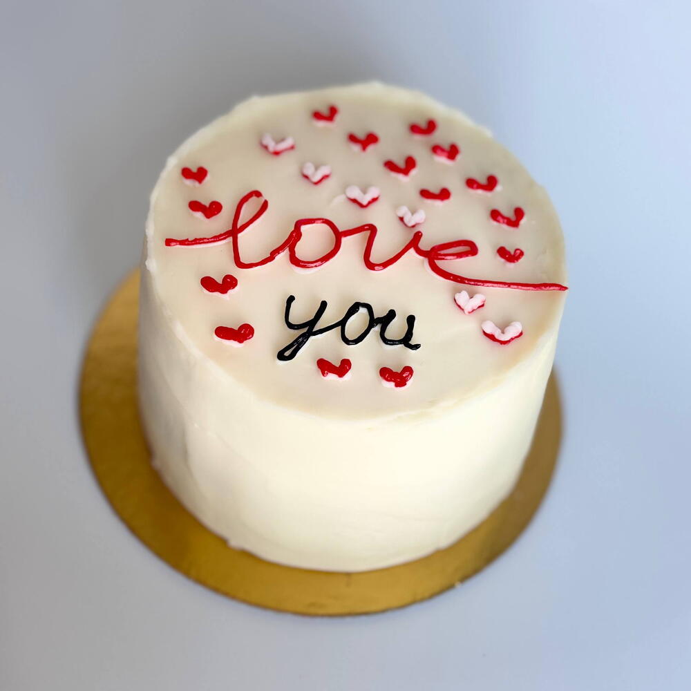 Бенто торт День Святого Валентина